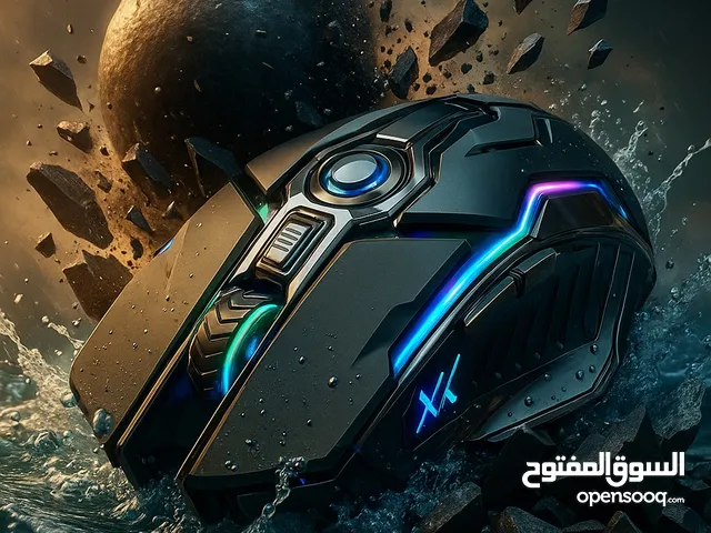 ماوس الألعاب اللاسلكي K-Snake قوة وأداء بإضاءة RGB خيالية مع سماعه رأس هدية