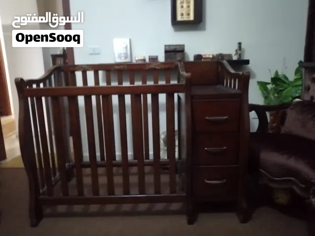 تخت بيبي خشب زان كامل للبيع