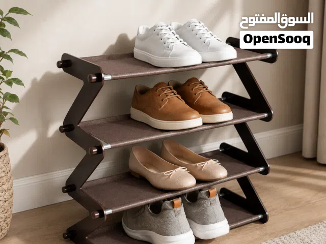 ستاند احذية 4 رفوف شكل حرف Z