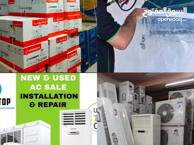 used and new Ac sale with instelletions