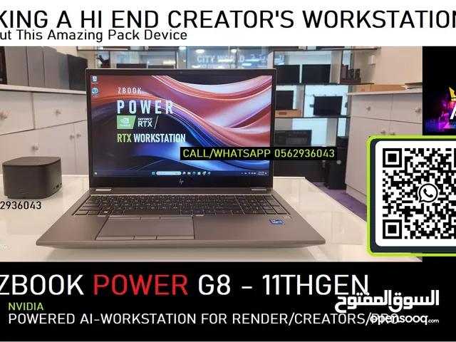 HP ZBOOK POWER G8 i7 11800H - RTX NVIDIA - CREATOR / RENDERING WORKSTATION