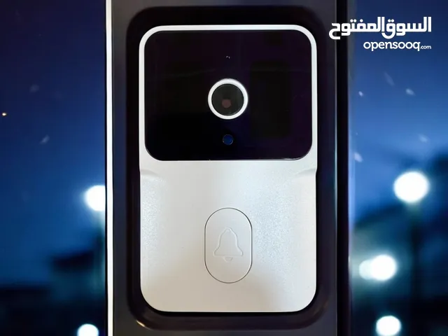 جرس باب ذكي مزود بكاميرا عالية الدقة لمراقبة المدخل في أي وقت. التوصيل مجاني جميع محافظات العراق