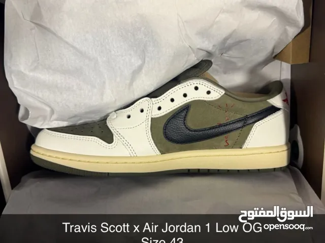 Travis Scott x Air Jordan 1 Low OG Size 43 For Sale Medium Olive
