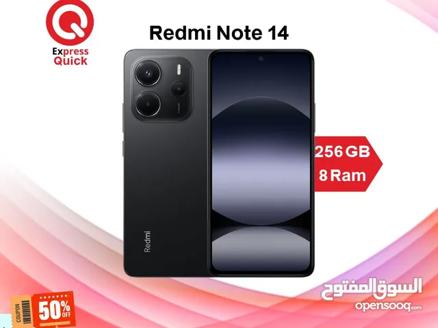 REDMI NOTE 14 ( 256GB ) / 8 RAM NEW /// ريدمي نوت 14 ذاكره 256 جيجا الرام 8 الجديد كلياً