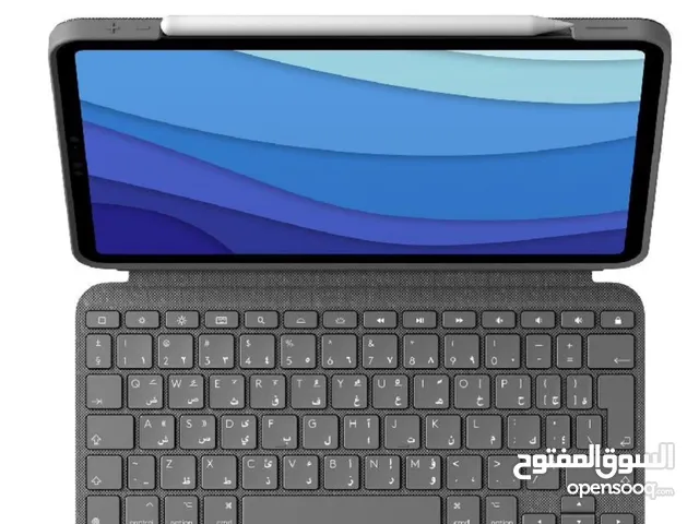 Logitech magic Arabic keyboard for ipad pro 11 inch grey color
