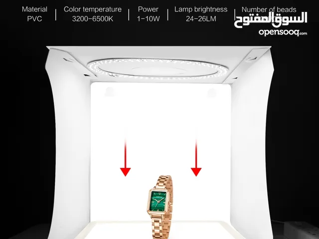 طقم صندوق إضاءة الاستوديو القابل للطي المحمول من بولوز 30 سم مع 6 خلفيات ملونة