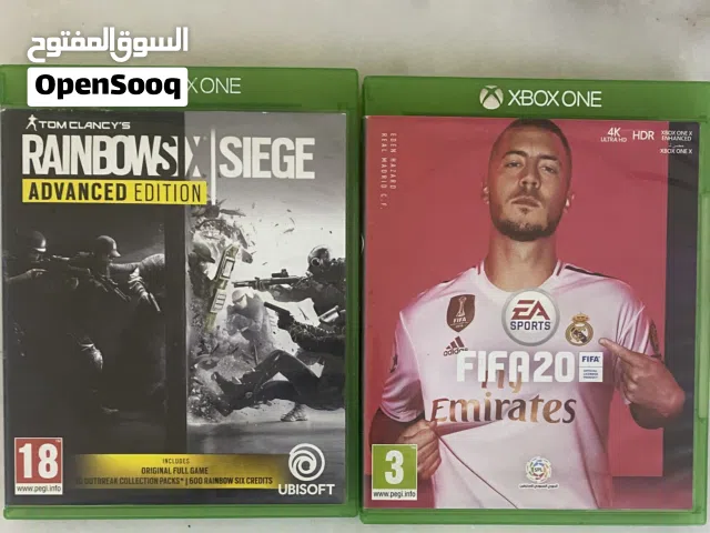سي دي rainbow x siege advanced edition  و سي دي fifa 20 مدبلج