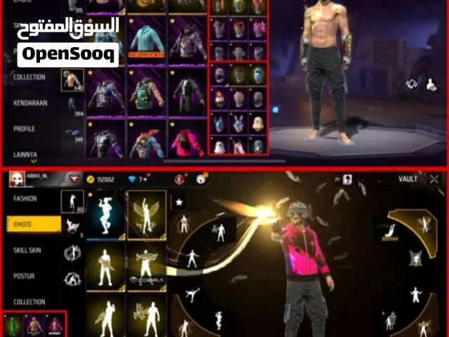 Free Fire Accounts and Characters for Sale in Sohag