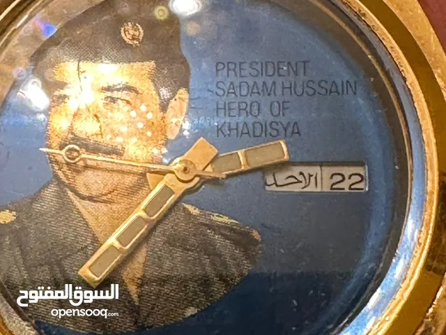 ساعه لصدام حسين سويسري شغال 100/100