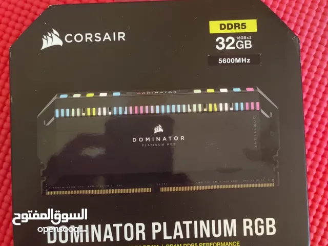 للبيع رامات DDR5 جديدة نوع كورسير دومنيتر بلاتينيوم