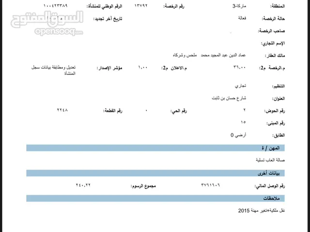 رخصة محل بلايستيشن وبي سي قابلة للنقل