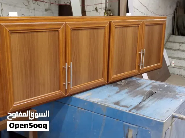 خزائن مطبخ تعليق العرض مترين الارتفاع ستين العمق 30يتوفر جميع الاوان و المقاسات مع خدمة التركيب عمان
