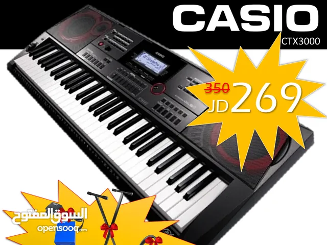 اورغ كاسيو Casio CT-X3000 مكفول 4 سنوات من الوكيل لكاسيو موسيقى في الاردن