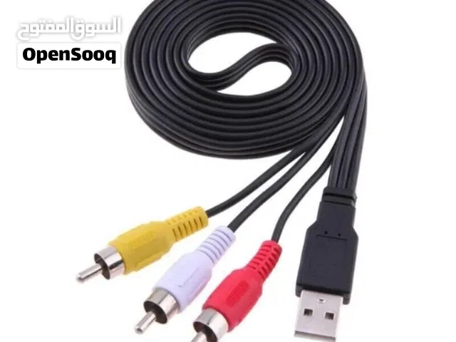 RCA Male to USB Audio Video Adapter AV Converter Cable