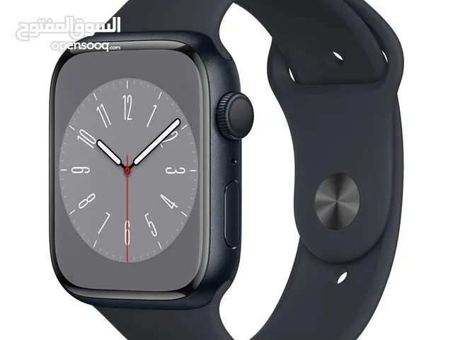 للبيع  بارخص سعر ساعة ابل S8 جديدة Apple Watch  series 8 GPS 45mm - Midnight Aluminium NEW