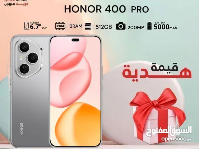HONOR 400 PRO (512GB) / RAM 12 -5G- NEW /// هونور 400 برو ذاكرةه 512 الرام 12 الجديد