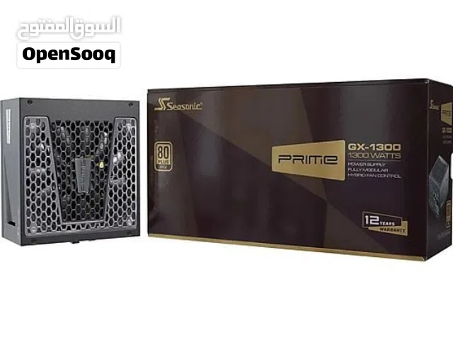 Seasonic PRIME GX-1300W جديد بالكرتونة — 80+ Gold Full Modular — باور سبلاي احترافي 1300 واط