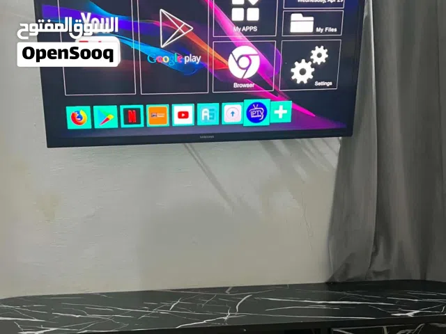 شاشه عاديه شغاله سمارت بالريسيڤر والحامل 40 برصه