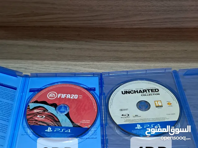 شريط UNCHARTED COLLECTION و شريط FIFA20 استعمال خفيف