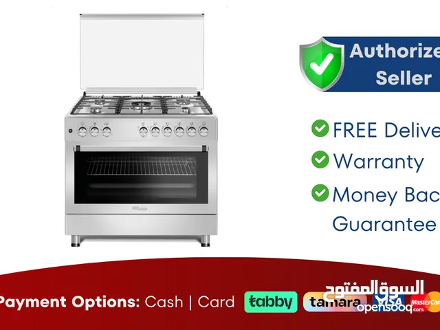 Super General 90X60 Cm 5 Burner Cooking Range