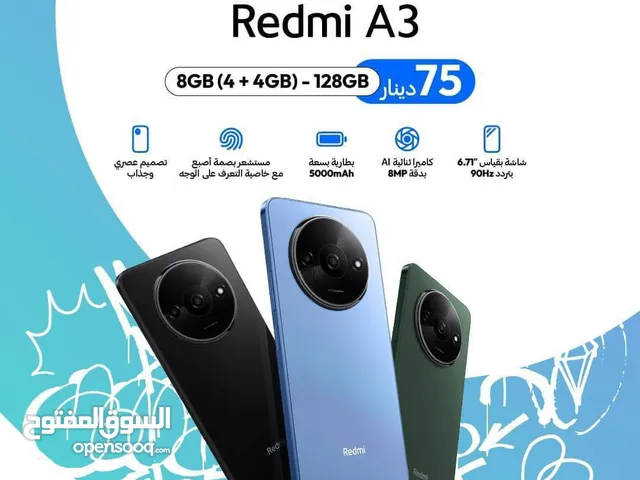 REDMI A3 4RAM + 4RAM 128GB