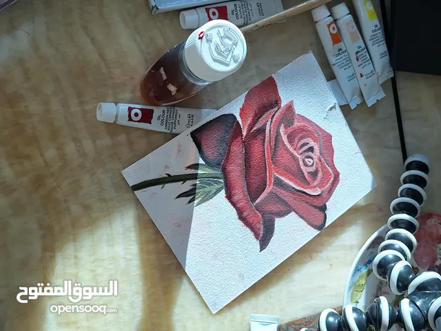 Handmade Oil Painting on Hard Paper – Perfect for Home Decoration