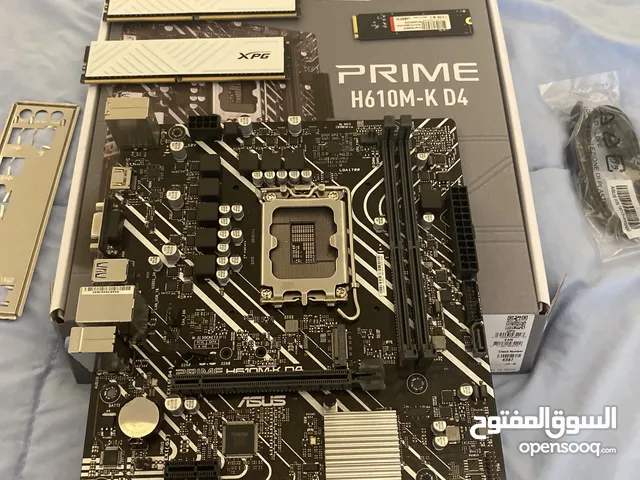 Motherboard asus prime H610M-K D4 2x8 xpg 16 gb ram Addlink 1tb M.2 PCle Gen4x4 NVMe