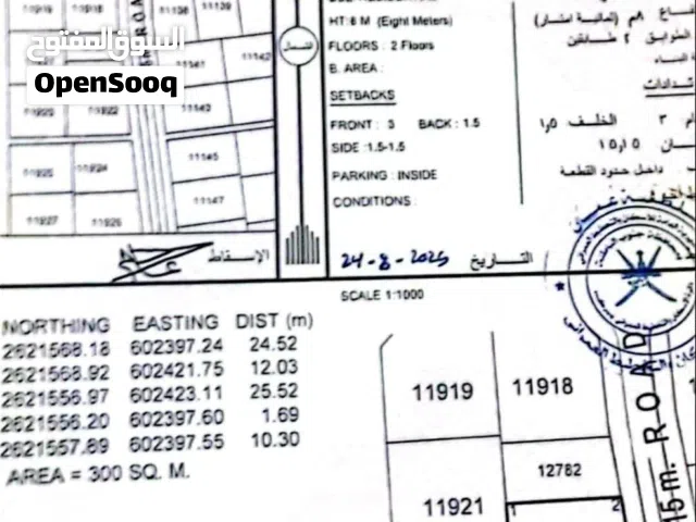 Residential Land for Sale in Al Batinah Al Rumais