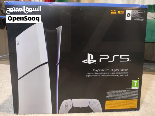 Playstation 5 slim للبيع بلايستيشن 5 سليم (Digital Edition) جديد تماماً – غير مفتوح نهائياً