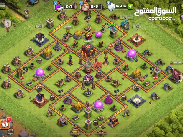 حساب كلاش اوف كلانس clash of clans لفل11