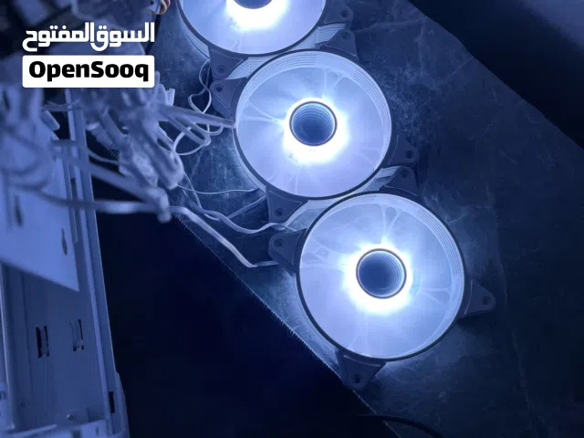 مراوح بيسي ، عدد 4 + كنترول المراوح بدون  Rgb مراوح جهاز ، بيسي ، كمبيوتر ، اضاءة ، تبريد ، تهوية
