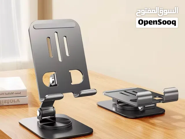استاند موبايل معدن الألمنيوم 360 دوران ويحتوي على لونين