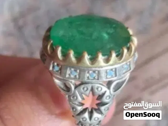 خاتم زمرد فاخر – 15 قيراط