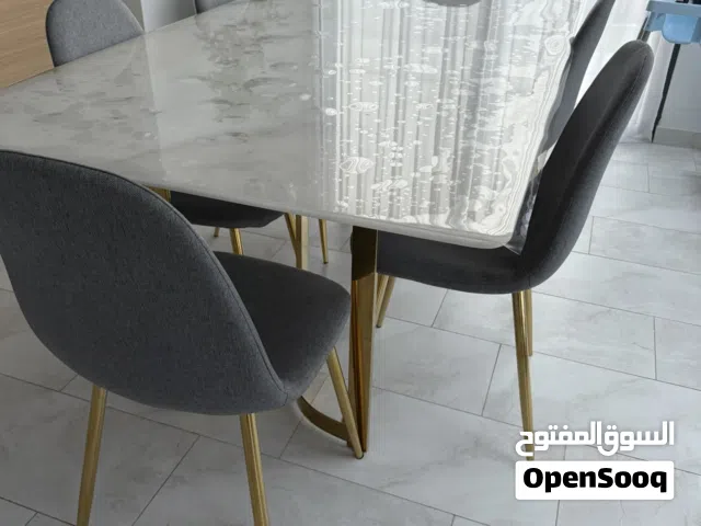 Marble Dining Table with 6 chairs