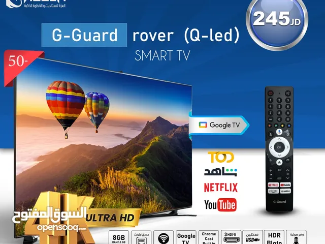 شاشه 50 انش  G-Guard-50 QLED TQG Rovers QLED نظام اندرويد اصلي فقط