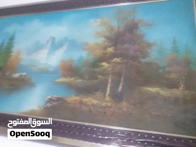 لوحه فنيه رسم يدوي قديم