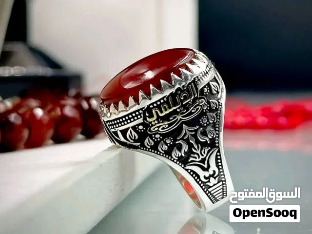 خواتم فضة عقيق يماني #أسلوب_يمني #تألق_بفضة_اليمن