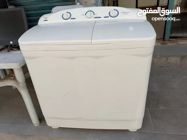 غسالة حوضين نوع جنرال ديلوكس 16كيلو ، 10كيلو غسيل و6كيلو تنشيف بحالة الوكالة مش مصلحة،موجودة بالبقعة