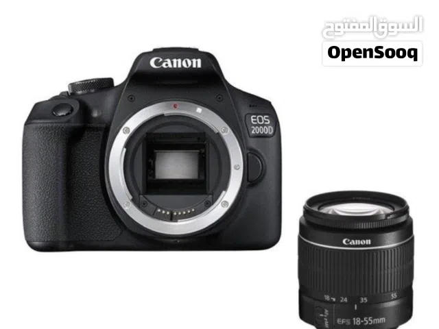 كاميرا كانون EOS 2000D الرقمية بعدسة عاكسة DSLR + عدسة 55-18 ملم