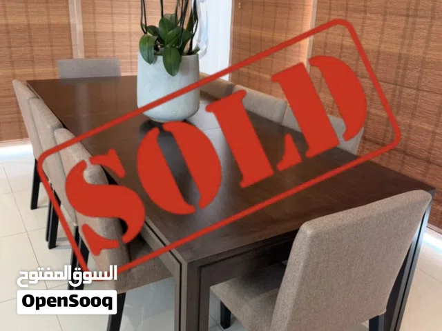 Crate and Barrel Dining table with 8 chairs