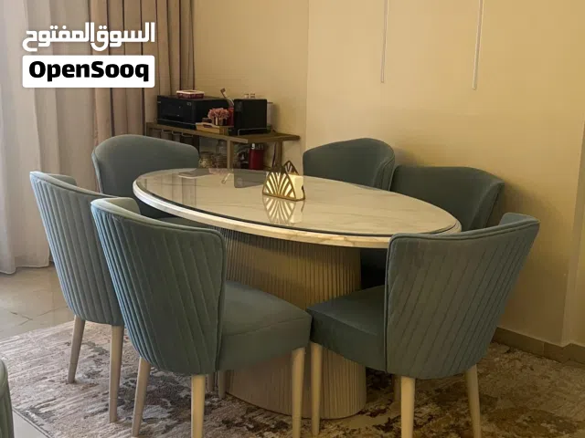 سفرة اكل بيضاويه 6 كراسي
