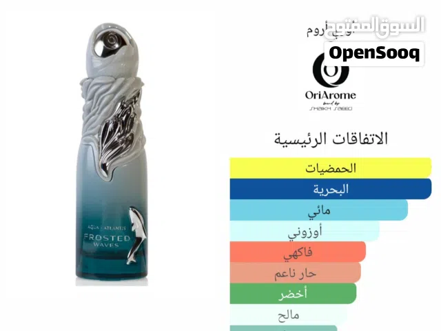 عطورات AQUA ATLANTA ASHEN WAVES  FROSTED WAVES  CELESTIAL REEF   SUNSET MIRAGE