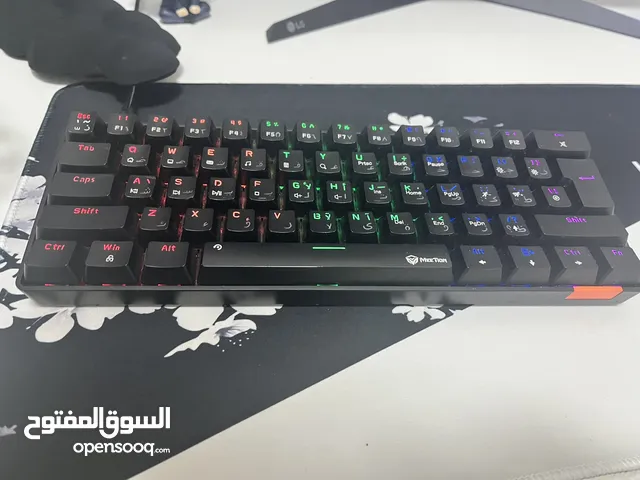 Mechanical Keyboard blue switch 60% like new for sale (Meetion  كيبورد ميكانيكي سويتش ازرقmk005)