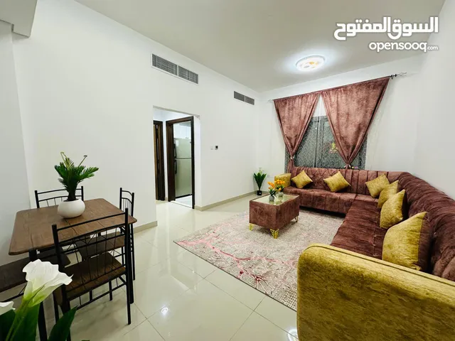 G2-شقة مفروشة للإيجار الشهري في عجمان غرفة وصالة شاملة الفواتير في النعيمية