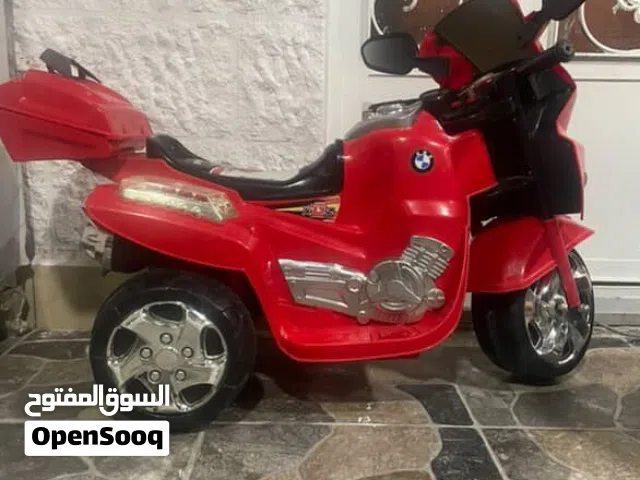 سيارة + دراجة حجم كبير كهربائية بحالة مستعملة بطاريات جديد مع شواحن فيهم ماتورين خلفي لسرعة والدفع