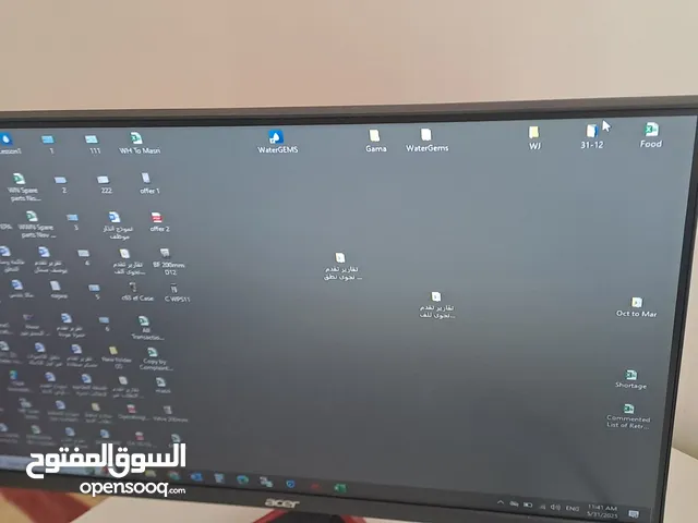 شاشة جيمينج ممتازه للبيع 75hz