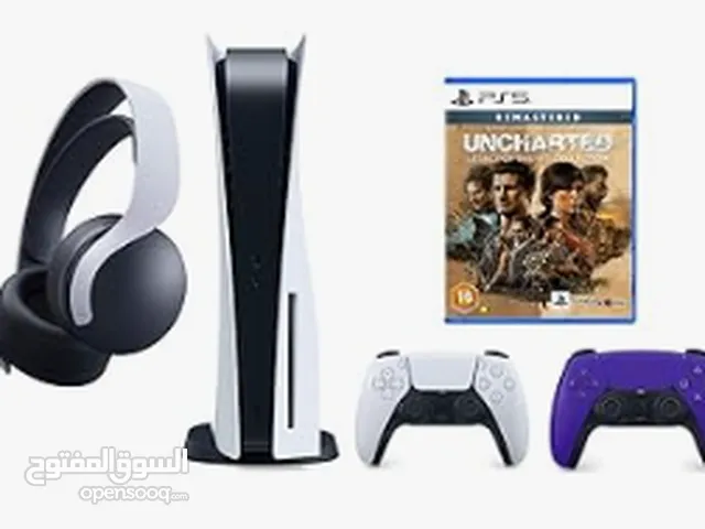 Playstation 5 Disc Console Bundle with Extra Pulse 3D Wireless Headset, Extra Purple Dualsense Wirel