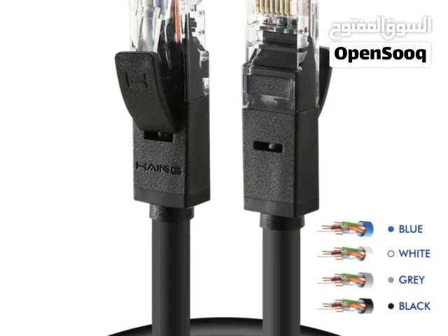 HAING HI-LCC10-0.5M Cat 6 26 AWG 10/100/1000 1 Gbps Ethernet Cable 0.5M كابل إيثرنت Cat 6 طول 0.5متر