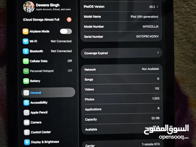 ipad 8 the generation very good condition