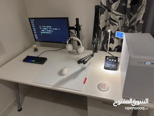 ikea adjustable table white